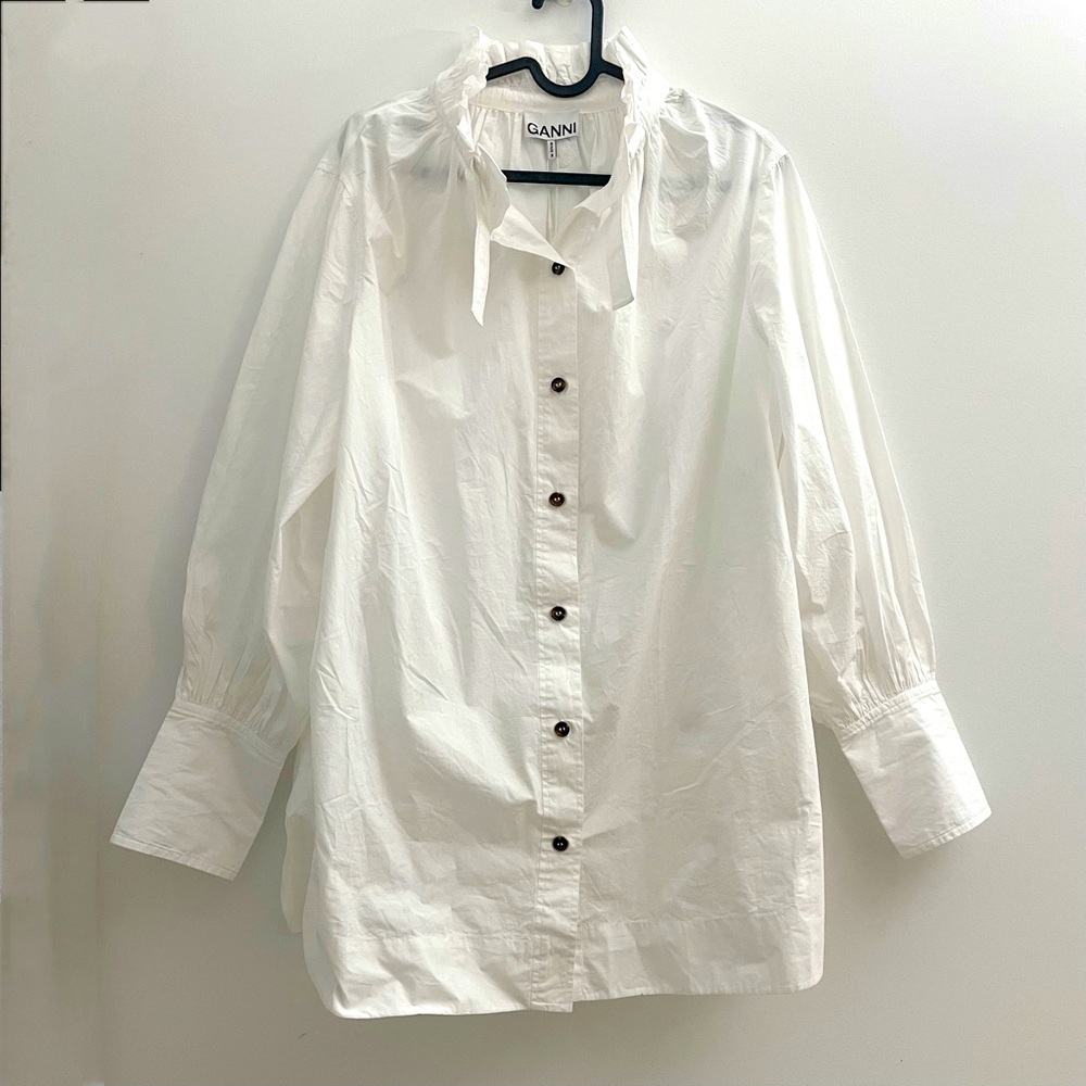🌟SOLD ON DEPOP🌟 Ganni Cotton Poplin Shirt